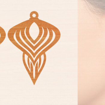 Intra απο ξύλο plywood 3mm-4mm πάχος – Ξύλινα σκουλαρίκια Δίασταση  5x5 cm INTRAFABR-104444703 - Image 1