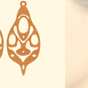 Intra απο ξύλο plywood 3mm-4mm πάχος – Ξύλινα σκουλαρίκια Δίασταση  5x5 cm INTRAFABR-96584356