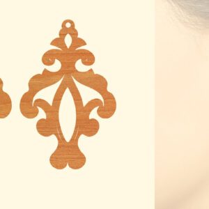 Intra απο ξύλο plywood 3mm-4mm πάχος – Ξύλινα σκουλαρίκια Δίασταση  5x5 cm INTRAFABR-96584411