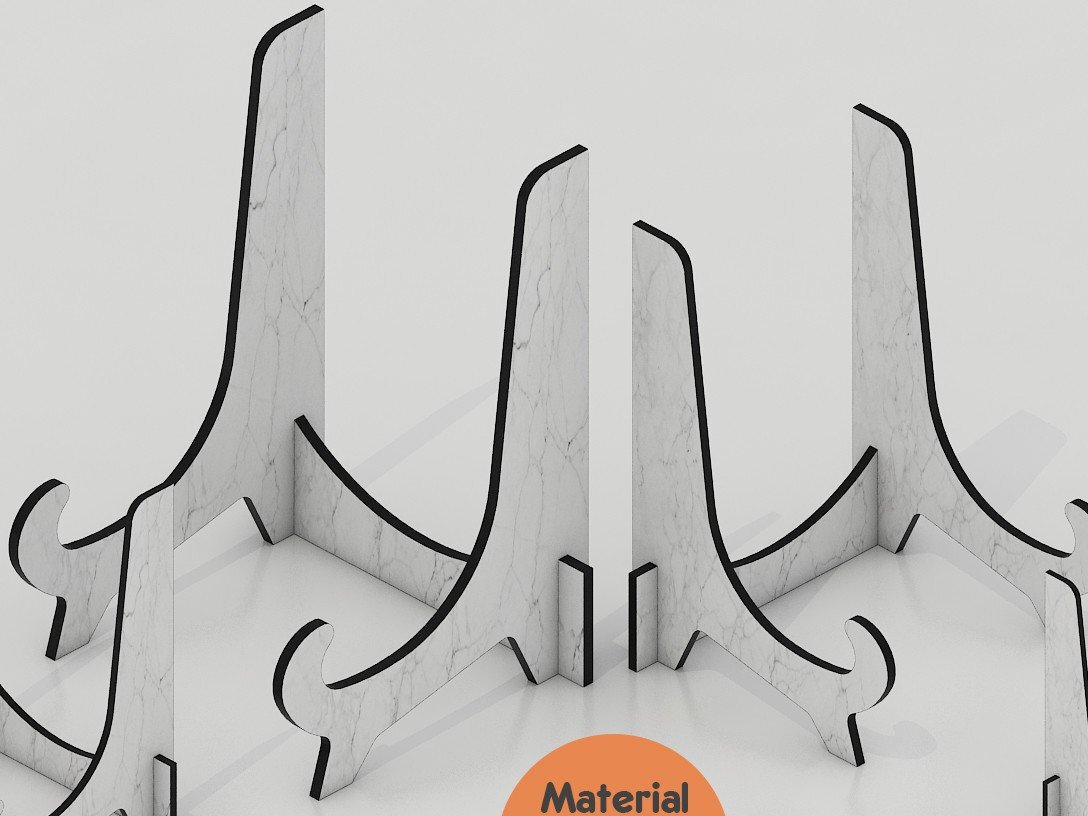 Intra απο ξύλο plywood 3mm-4mm πάχος – Ξύλινη βάση οθόνης καβαλέτο / Mini Stand Δίασταση  20x20 cm INTRAFABR-42960693