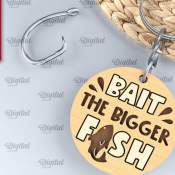 Intra απο ξύλο plywood 3mm-4mm πάχος – Κοπή λέιζερ με μπρελόκ για ψάρεμα ξύλου Δίασταση  5x5 cm INTRAFABR-96560811 - Image 1