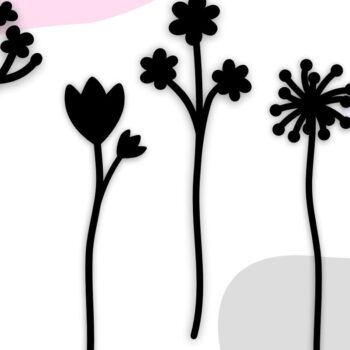 Intra απο ξύλο plywood 3mm-4mm πάχος – Ξύλινο μπουκέτο λουλουδιών Files Glowforge Δίασταση  20x20 cm INTRAFABR-63077588 - Image 1