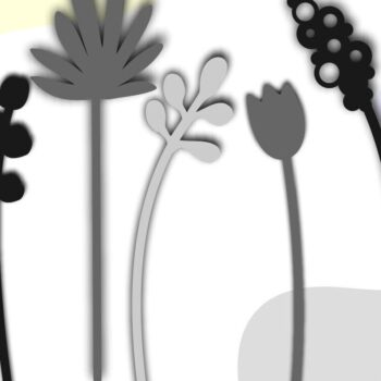 Intra απο ξύλο plywood 3mm-4mm πάχος – Wood Flowers, Flowers Cut Laser Δίασταση  20x20 cm INTRAFABR-33914393 - Image 6