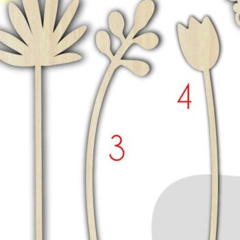 Intra απο ξύλο plywood 3mm-4mm πάχος – Wood Flowers, Flowers Cut Laser Δίασταση  20x20 cm INTRAFABR-33914393 - Image 8