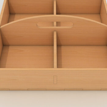 Intra απο ξύλο plywood 3mm-4mm πάχος – Δίσκος σερβιρίσματος για μπισκότα με ξύλα φρούτων DXF Δίασταση  20x20 cm INTRAFABR-60983994 - Image 3