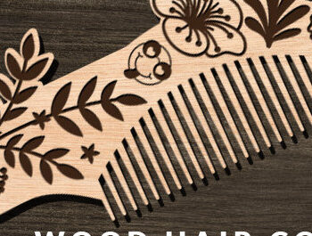 Intra απο ξύλο plywood 3mm-4mm πάχος – Ξύλινες χτένες μαλλιών με λέιζερ Δίασταση  20x20 cm INTRAFABR-97425631 - Image 1