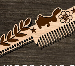 Intra απο ξύλο plywood 3mm-4mm πάχος – Ξύλινες χτένες μαλλιών με λέιζερ Δίασταση  20x20 cm INTRAFABR-97425636