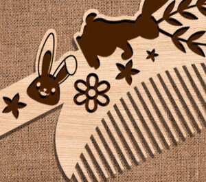 Intra απο ξύλο plywood 3mm-4mm πάχος – Ξύλινες χτένες μαλλιών με λέιζερ Δίασταση  20x20 cm INTRAFABR-97511670