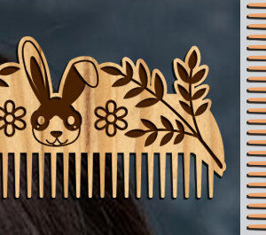 Intra απο ξύλο plywood 3mm-4mm πάχος – Ξύλινες χτένες μαλλιών με λέιζερ Δίασταση  20x20 cm INTRAFABR-97098403