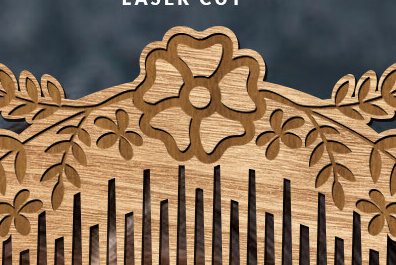 Intra απο ξύλο plywood 3mm-4mm πάχος – Ξύλινες χτένες μαλλιών με λέιζερ Δίασταση  20x20 cm INTRAFABR-97098424