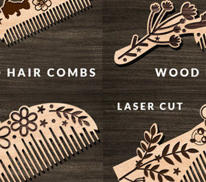 Intra απο ξύλο plywood 3mm-4mm πάχος – Ξύλινες χτένες μαλλιών με Πακέτο Δίασταση  20x20 cm INTRAFABR-97557121