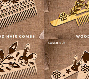 Intra απο ξύλο plywood 3mm-4mm πάχος – Ξύλινες χτένες μαλλιών με Πακέτο Δίασταση  20x20 cm INTRAFABR-97557126