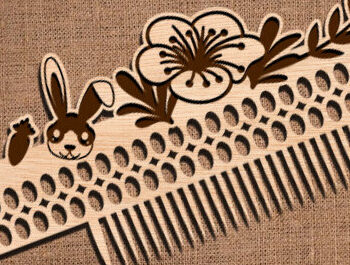 Intra απο ξύλο plywood 3mm-4mm πάχος – Ξύλινες χτένες μαλλιών με Πακέτο Δίασταση  20x20 cm INTRAFABR-97557126 - Image 5