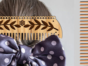 Intra απο ξύλο plywood 3mm-4mm πάχος – Ξύλινες χτένες μαλλιών με Πακέτο Δίασταση  20x20 cm INTRAFABR-102822541 - Image 3