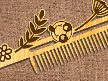 Intra απο ξύλο plywood 3mm-4mm πάχος – Ξύλινες χτένες μαλλιών με Πακέτο Δίασταση  20x20 cm INTRAFABR-102822541 - Image 16