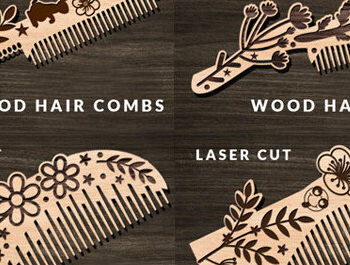 Intra απο ξύλο plywood 3mm-4mm πάχος – Δέσμη με χτένες τρίχας με λέιζερ Δίασταση  20x20 cm INTRAFABR-102944598 - Image 6