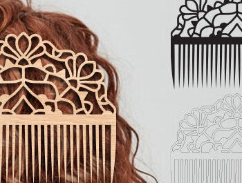 Intra απο ξύλο plywood 3mm-4mm πάχος – Δέσμη με χτένες τρίχας με λέιζερ Δίασταση  20x20 cm INTRAFABR-102944598 - Image 13