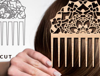 Intra απο ξύλο plywood 3mm-4mm πάχος – Δέσμη με χτένες τρίχας με λέιζερ Δίασταση  20x20 cm INTRAFABR-102944598 - Image 16