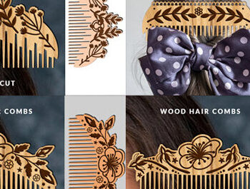 Intra απο ξύλο plywood 3mm-4mm πάχος – Ξύλινες χτένες μαλλιών με Πακέτο Δίασταση  20x20 cm INTRAFABR-97252083 - Image 1