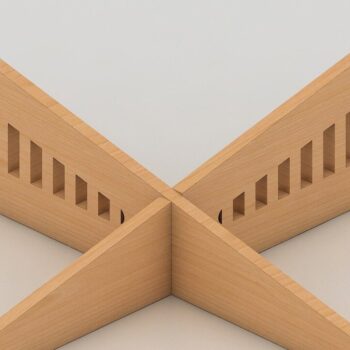 Intra απο ξύλο plywood 3mm-4mm πάχος – Ξύλινη βάση φορητού υπολογιστή / Laser, Dxf, Cdr Δίασταση  20x20 cm INTRAFABR-42961596 - Image 1