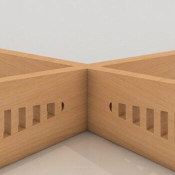 Intra απο ξύλο plywood 3mm-4mm πάχος – Ξύλινη βάση φορητού υπολογιστή / Laser, Dxf, Cdr Δίασταση  20x20 cm INTRAFABR-42961596 - Image 2