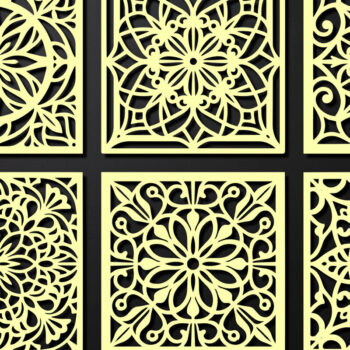 Intra απο ξύλο plywood 3mm-4mm πάχος – Σχεδιασμός σουβέρ κοπής με λέιζερ ξύλου Δίασταση  20x20 cm INTRAFABR-108320538 - Image 2