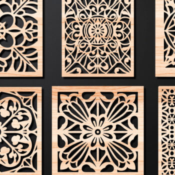 Intra απο ξύλο plywood 3mm-4mm πάχος – Σχεδιασμός σουβέρ κοπής με λέιζερ ξύλου Δίασταση  20x20 cm INTRAFABR-108320711 - Image 1