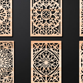 Intra απο ξύλο plywood 3mm-4mm πάχος – Σχεδιασμός σουβέρ κοπής με λέιζερ ξύλου Δίασταση  20x20 cm INTRAFABR-108320827 - Image 1