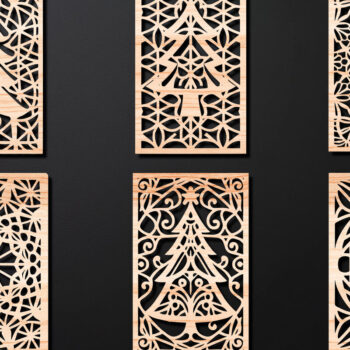 Intra απο ξύλο plywood 3mm-4mm πάχος – Σχεδιασμός σουβέρ κοπής με λέιζερ ξύλου Δίασταση  20x20 cm INTRAFABR-108320917 - Image 1
