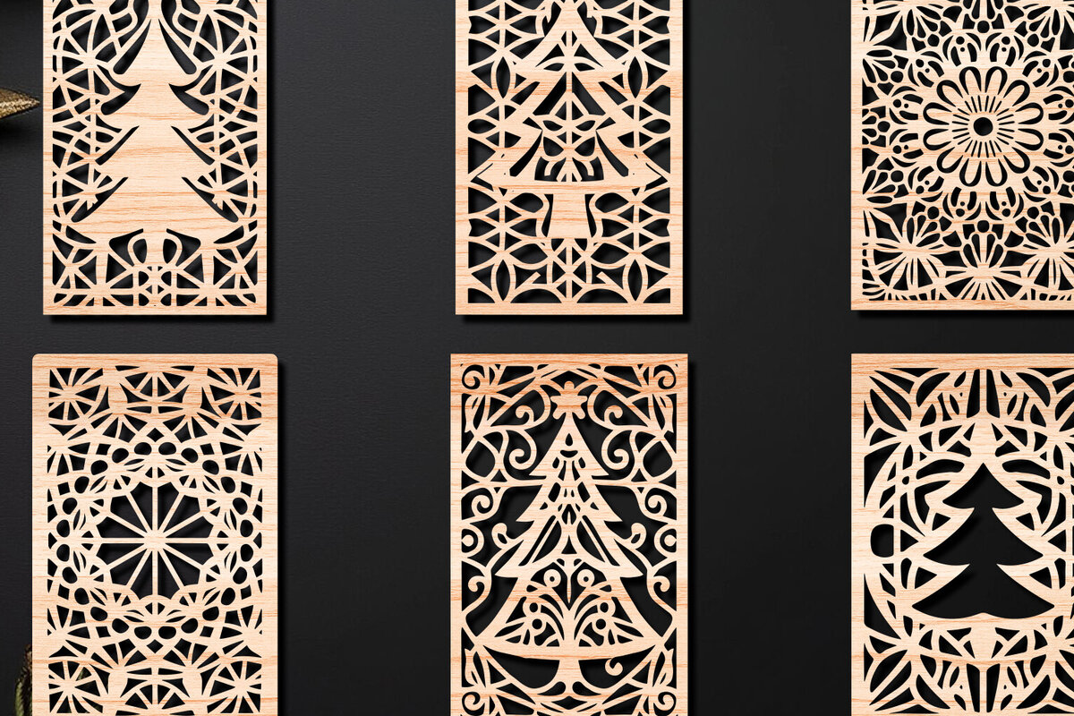 Intra απο ξύλο plywood 3mm-4mm πάχος – Σχεδιασμός σουβέρ κοπής με λέιζερ ξύλου Δίασταση  20x20 cm INTRAFABR-108320917