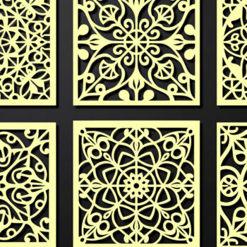 Intra απο ξύλο plywood 3mm-4mm πάχος – Σχεδιασμός σουβέρ κοπής με λέιζερ ξύλου Δίασταση  20x20 cm INTRAFABR-108320002 - Image 2