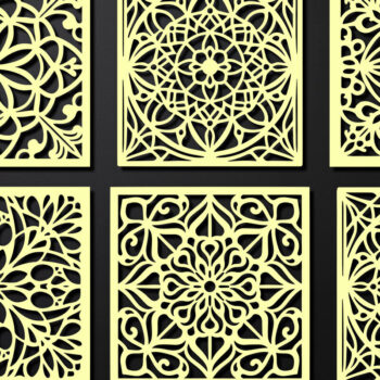 Intra απο ξύλο plywood 3mm-4mm πάχος – Σχεδιασμός σουβέρ κοπής με λέιζερ ξύλου Δίασταση  20x20 cm INTRAFABR-108320178 - Image 3