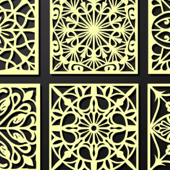 Intra απο ξύλο plywood 3mm-4mm πάχος – Σχεδιασμός σουβέρ κοπής με λέιζερ ξύλου Δίασταση  20x20 cm INTRAFABR-108320378 - Image 2