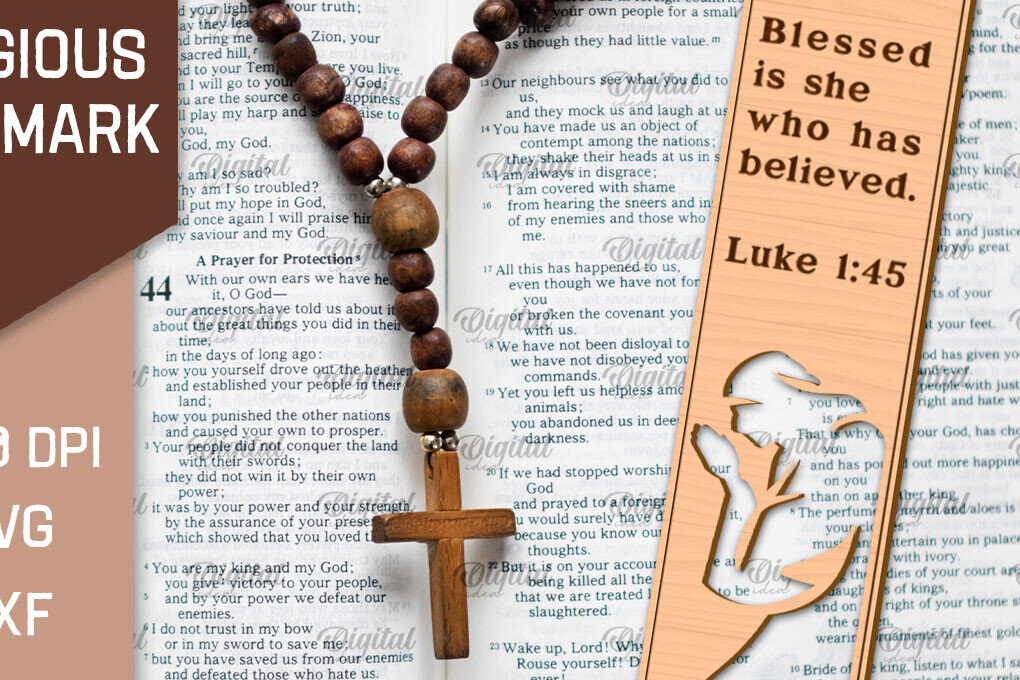 Intra απο ξύλο plywood 3mm-4mm πάχος – Θρησκευτικός σελιδοδείκτης ξύλινης κοπής με λέιζερ Δίασταση  20x20 cm INTRAFABR-96806624