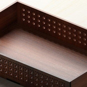 Intra απο ξύλο plywood 3mm-4mm πάχος – Ξύλινος δίσκος λέιζερ με μοτίβο ρατάν 253 Δίασταση  20x20 cm INTRAFABR-48374134 - Image 1