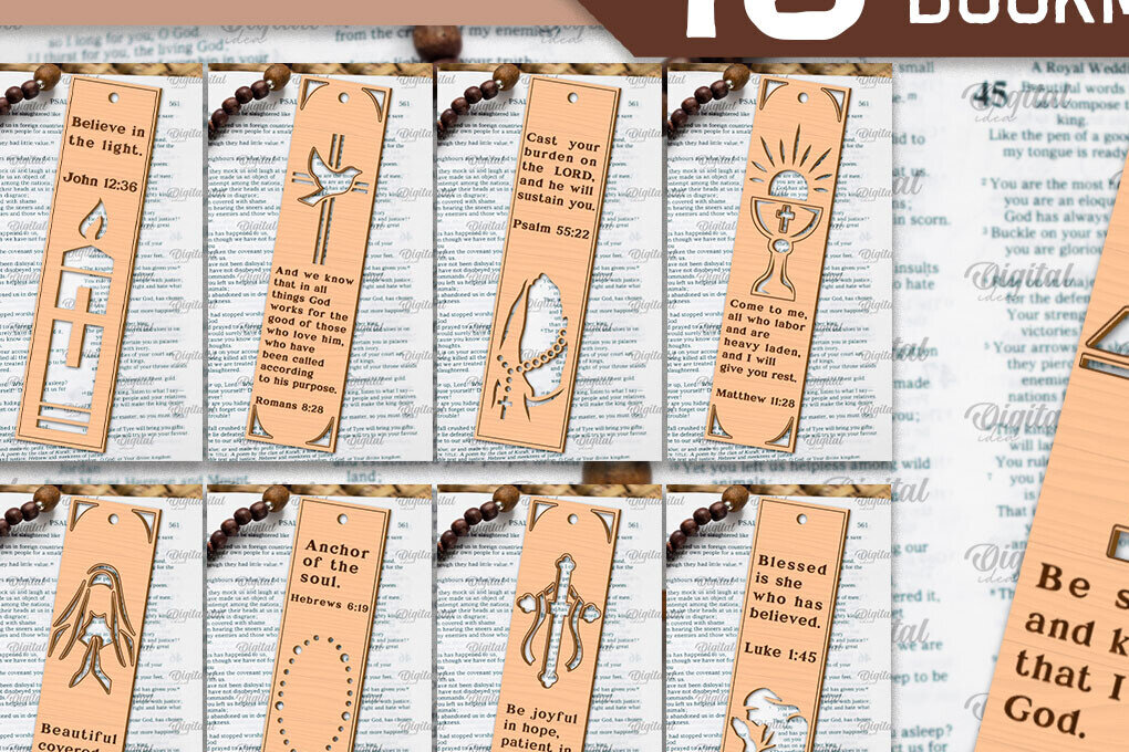 Intra απο ξύλο plywood 3mm-4mm πάχος – Θρησκευτικοί σελιδοδείκτες δέσμης Wood LaserCut Δίασταση  20x20 cm INTRAFABR-96807794