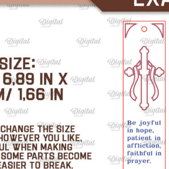 Intra απο ξύλο plywood 3mm-4mm πάχος – Θρησκευτικοί σελιδοδείκτες δέσμης Wood LaserCut Δίασταση  20x20 cm INTRAFABR-96807794 - Image 2