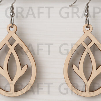 Intra απο ξύλο plywood 3mm-4mm πάχος – Ξύλινο Σκουλαρίκι Πακέτο Δίασταση  5x5 cm INTRAFABR-123814301 - Image 2