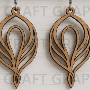 Intra απο ξύλο plywood 3mm-4mm πάχος – Ξύλινο Σκουλαρίκι Πακέτο Δίασταση  5x5 cm INTRAFABR-123814301 - Image 5