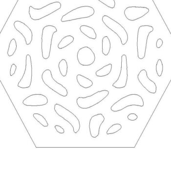 Intra απο ξύλο plywood 3mm-4mm πάχος – Ξύλινη  Σουβέρ Γκριλ Τοίχου Esoteric Δίασταση  40x30 cm INTRAFABR-37102142 - Image 5