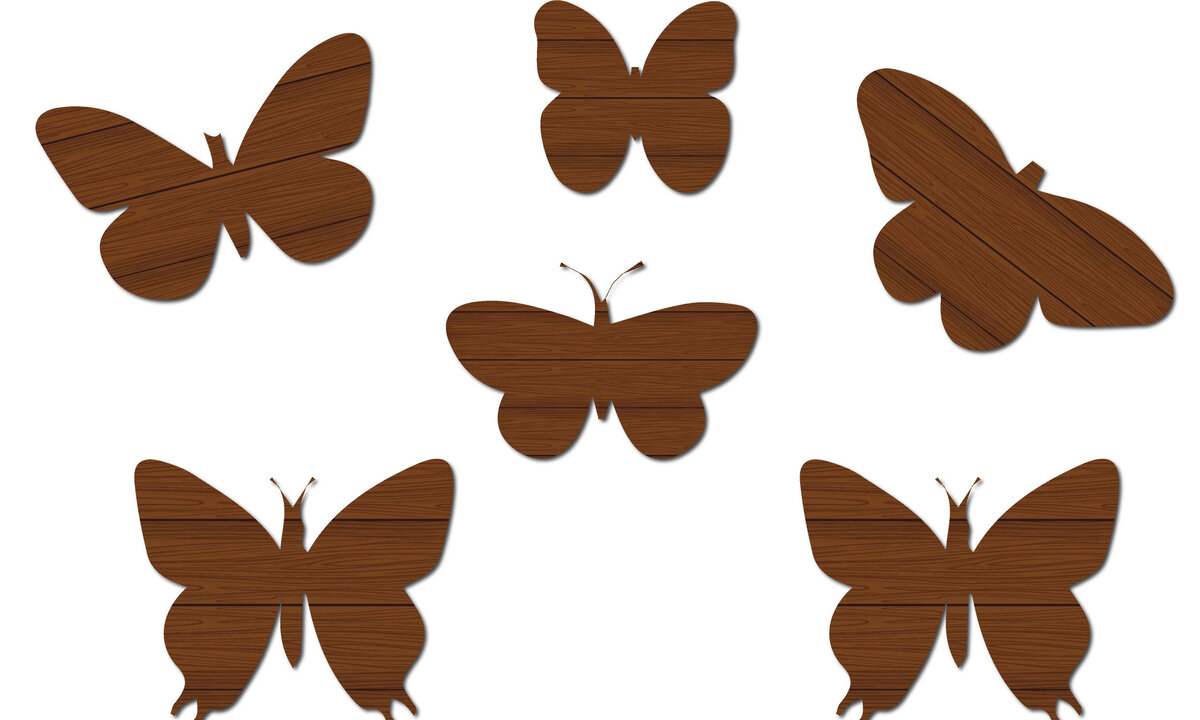 Intra απο ξύλο plywood 3mm-4mm πάχος –  κοπής πεταλούδας από χαρτί ξύλου Δίασταση  20x20 cm INTRAFABR-21224664