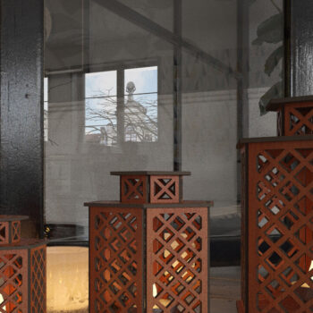 Intra απο ξύλο plywood 3mm-4mm πάχος – Ξύλινα κρεμαστά φωτάκια / Κουτί ρεσώ 289 Δίασταση  20x20 cm INTRAFABR-56309917 - Image 5