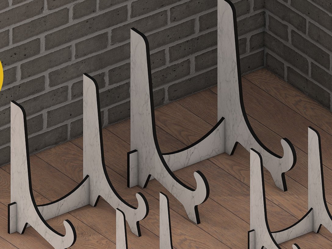 Intra απο ξύλο plywood 3mm-4mm πάχος – Wood Pic Easels Stand / Πιατοθήκη Δίασταση  20x20 cm INTRAFABR-42960297