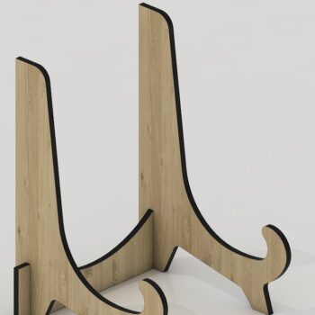 Intra απο ξύλο plywood 3mm-4mm πάχος – Wood Pic Easels Stand / Πιατοθήκη Δίασταση  20x20 cm INTRAFABR-42960297 - Image 2