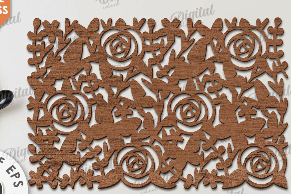 Intra απο ξύλο plywood 3mm-4mm πάχος – Ξύλο Σουπλά Κοπή Laser. Διακόσμηση σπιτιού Δίασταση  20x20 cm INTRAFABR-115897076