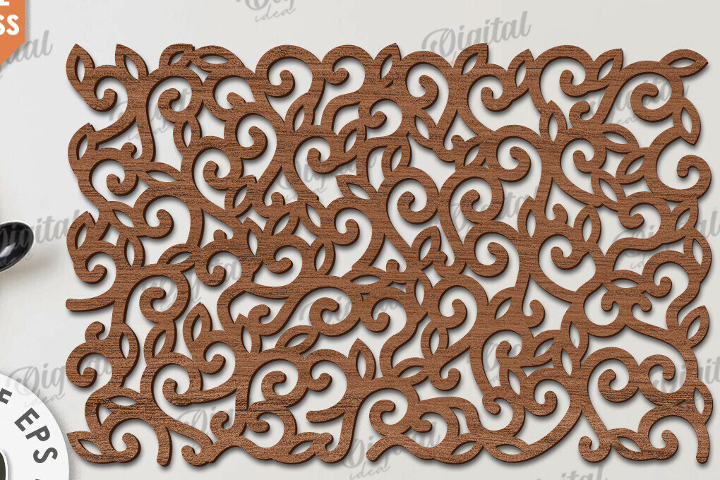 Intra απο ξύλο plywood 3mm-4mm πάχος – Ξύλο Σουπλά Κοπή Laser. Διακόσμηση σπιτιού Δίασταση  20x20 cm INTRAFABR-115897135