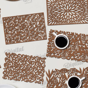 Intra απο ξύλο plywood 3mm-4mm πάχος – Ξύλινα σουπλά Δέσμη κοπής με λέιζερ Δίασταση  20x20 cm INTRAFABR-115899826