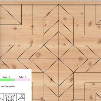 Intra απο ξύλο plywood 3mm-4mm πάχος – Ξύλινο μοτίβο παπλώματος για μηχανές λέιζερ Δίασταση  20x20 cm INTRAFABR-37056724 - Image 9