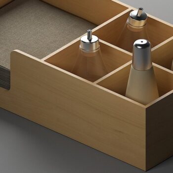 Intra απο ξύλο plywood 3mm-4mm πάχος – Ξύλινη θήκη για μπαχαρικά και τραπεζοπετσέτα Δίασταση  20x20 cm INTRAFABR-46328805 - Image 3