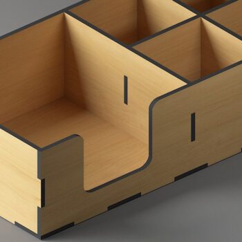 Intra απο ξύλο plywood 3mm-4mm πάχος – Ξύλινη θήκη για μπαχαρικά και τραπεζοπετσέτα Δίασταση  20x20 cm INTRAFABR-46328805 - Image 5